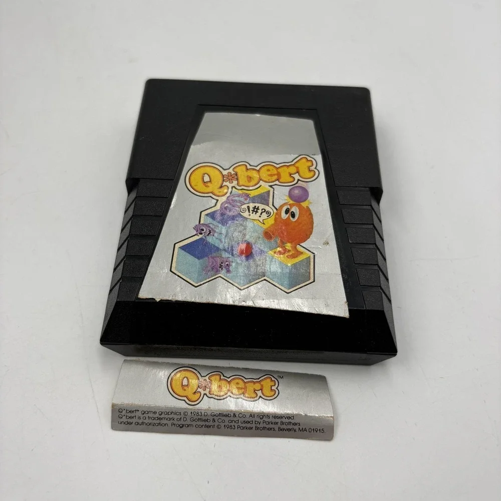 Vintage Q*bert‎ Atari 2600 Game Cartridge Parker Brothers NTSC UNTESTED